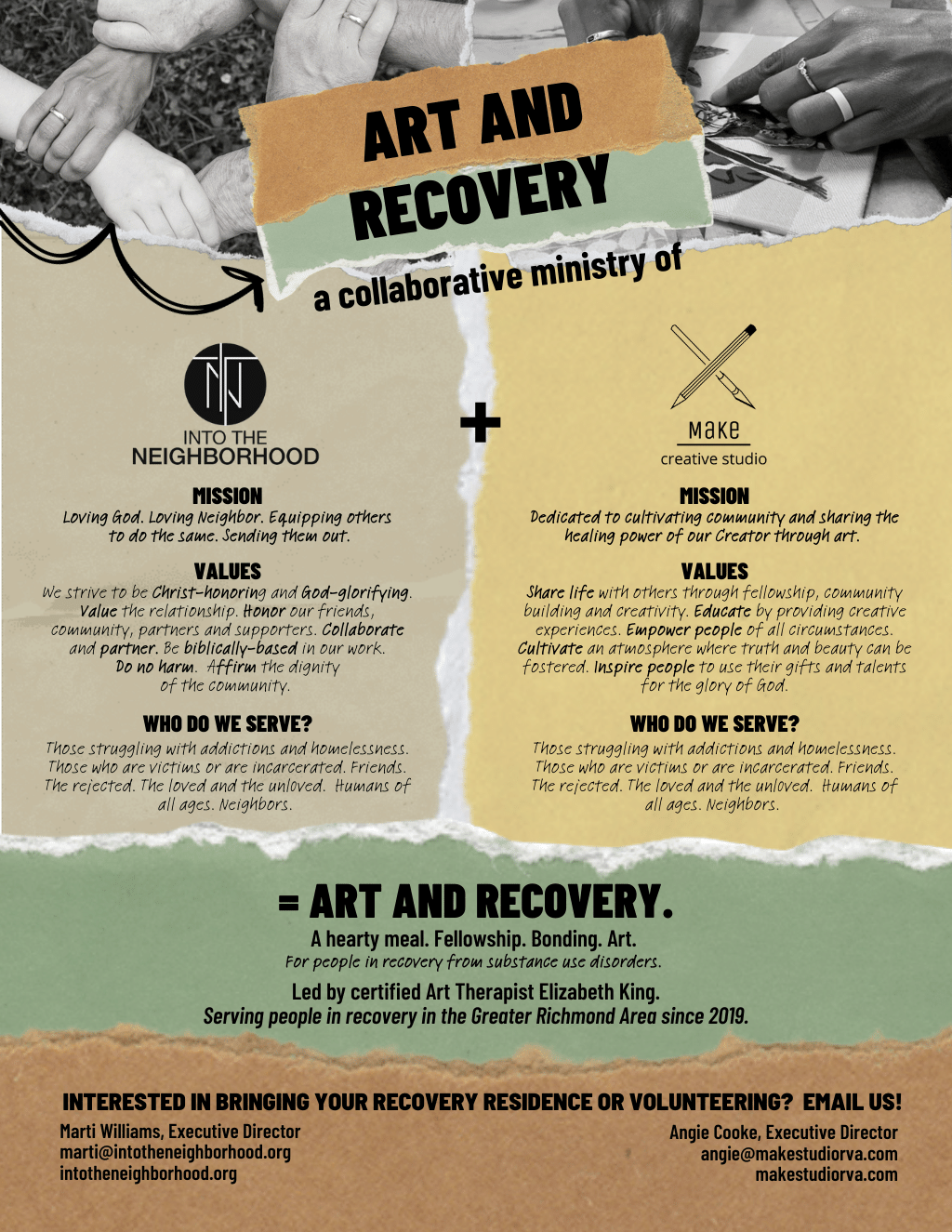 Art and recovery – Into The Neighborhood